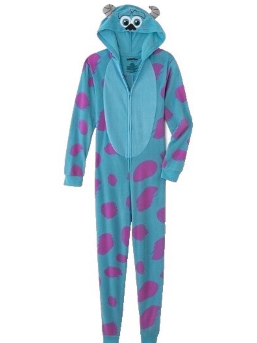 Blue and Purple Monster One-Piece Pajamas